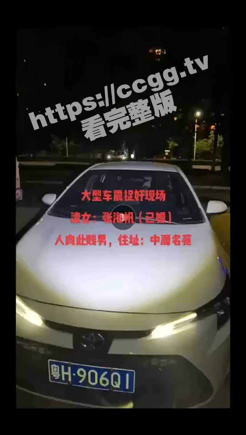 广东肇庆 端州区中源名苑 炮王「周沛权」车震人妻张海帆被人妻老公尾随抓奸 - 51吃瓜网-51吃瓜网